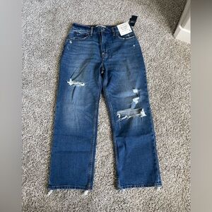NWT Abercrombie High Rise Ankle Straight Jeans (Size 28/6)